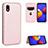 Custodia Portafoglio In Pelle Cover con Supporto L04Z per Samsung Galaxy M01 Core Oro Rosa