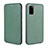 Custodia Portafoglio In Pelle Cover con Supporto L04Z per Samsung Galaxy S20 FE 4G Verde