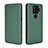 Custodia Portafoglio In Pelle Cover con Supporto L04Z per Sharp Aquos Sense4 Plus Verde