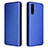 Custodia Portafoglio In Pelle Cover con Supporto L04Z per Sony Xperia 10 III SO-52B Blu