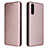 Custodia Portafoglio In Pelle Cover con Supporto L04Z per Sony Xperia 10 III SO-52B Oro Rosa