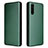 Custodia Portafoglio In Pelle Cover con Supporto L04Z per Sony Xperia 10 III SO-52B Verde