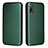 Custodia Portafoglio In Pelle Cover con Supporto L04Z per Sony Xperia Ace II SO-41B Verde