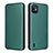 Custodia Portafoglio In Pelle Cover con Supporto L04Z per Wiko Y82 Verde