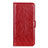 Custodia Portafoglio In Pelle Cover con Supporto L05 per Nokia C3 Rosso