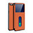 Custodia Portafoglio In Pelle Cover con Supporto L05 per Oppo AX5 Arancione