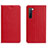 Custodia Portafoglio In Pelle Cover con Supporto L05 per Oppo K7 5G Rosso