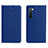 Custodia Portafoglio In Pelle Cover con Supporto L05 per Oppo Reno3 Blu