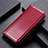 Custodia Portafoglio In Pelle Cover con Supporto L05 per Realme 6s Rosso Rosa