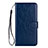 Custodia Portafoglio In Pelle Cover con Supporto L05 per Samsung Galaxy S20 Plus Blu