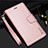 Custodia Portafoglio In Pelle Cover con Supporto L05 per Samsung Galaxy S21 Plus 5G Oro Rosa