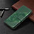Custodia Portafoglio In Pelle Cover con Supporto L05 per Xiaomi POCO C3 Verde