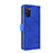 Custodia Portafoglio In Pelle Cover con Supporto L05Z per Samsung Galaxy A03s Blu