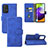 Custodia Portafoglio In Pelle Cover con Supporto L05Z per Samsung Galaxy A52 4G Blu