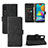 Custodia Portafoglio In Pelle Cover con Supporto L05Z per Samsung Galaxy M02 Nero