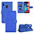 Custodia Portafoglio In Pelle Cover con Supporto L05Z per Samsung Galaxy M10S Blu