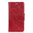 Custodia Portafoglio In Pelle Cover con Supporto L06 per Alcatel 1X (2019) Rosso