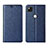 Custodia Portafoglio In Pelle Cover con Supporto L06 per Google Pixel 4a Blu