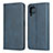 Custodia Portafoglio In Pelle Cover con Supporto L06 per Huawei Nova 7i Blu