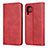 Custodia Portafoglio In Pelle Cover con Supporto L06 per Huawei Nova 7i Rosso