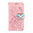 Custodia Portafoglio In Pelle Cover con Supporto L06 per Huawei P30 Rosa