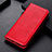 Custodia Portafoglio In Pelle Cover con Supporto L06 per Oppo A11s Rosso