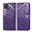 Custodia Portafoglio In Pelle Cover con Supporto L06 per Oppo A35 Viola