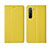 Custodia Portafoglio In Pelle Cover con Supporto L06 per Oppo Reno3 Giallo