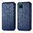 Custodia Portafoglio In Pelle Cover con Supporto L06 per Samsung Galaxy A12 Nacho Blu
