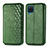 Custodia Portafoglio In Pelle Cover con Supporto L06 per Samsung Galaxy F12 Verde