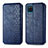 Custodia Portafoglio In Pelle Cover con Supporto L06 per Samsung Galaxy M12 Blu