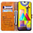 Custodia Portafoglio In Pelle Cover con Supporto L06 per Samsung Galaxy M31 Prime Edition