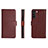 Custodia Portafoglio In Pelle Cover con Supporto L06 per Samsung Galaxy S21 5G Rosso Rosa