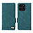 Custodia Portafoglio In Pelle Cover con Supporto L06Z per Huawei Honor X6a Verde