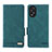 Custodia Portafoglio In Pelle Cover con Supporto L06Z per Oppo A18 Verde