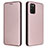 Custodia Portafoglio In Pelle Cover con Supporto L06Z per Samsung Galaxy A02s Oro Rosa