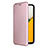 Custodia Portafoglio In Pelle Cover con Supporto L06Z per Samsung Galaxy A03 Core Oro Rosa