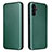 Custodia Portafoglio In Pelle Cover con Supporto L06Z per Samsung Galaxy A04s Verde