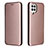 Custodia Portafoglio In Pelle Cover con Supporto L06Z per Samsung Galaxy A22 4G Oro Rosa