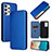 Custodia Portafoglio In Pelle Cover con Supporto L06Z per Samsung Galaxy A53 5G Blu