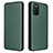 Custodia Portafoglio In Pelle Cover con Supporto L06Z per Samsung Galaxy M02s Verde