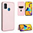 Custodia Portafoglio In Pelle Cover con Supporto L06Z per Samsung Galaxy M21 Oro Rosa