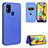 Custodia Portafoglio In Pelle Cover con Supporto L06Z per Samsung Galaxy M21s Blu