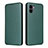 Custodia Portafoglio In Pelle Cover con Supporto L06Z per Xiaomi Poco C51 Verde