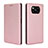 Custodia Portafoglio In Pelle Cover con Supporto L06Z per Xiaomi Poco X3 Pro Oro Rosa