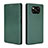 Custodia Portafoglio In Pelle Cover con Supporto L06Z per Xiaomi Poco X3 Pro Verde