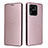 Custodia Portafoglio In Pelle Cover con Supporto L06Z per Xiaomi Redmi 10 India Oro Rosa