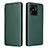 Custodia Portafoglio In Pelle Cover con Supporto L06Z per Xiaomi Redmi 10C 4G Verde