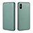 Custodia Portafoglio In Pelle Cover con Supporto L06Z per Xiaomi Redmi 9AT Verde