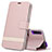 Custodia Portafoglio In Pelle Cover con Supporto L07 per Huawei Y9s Oro Rosa